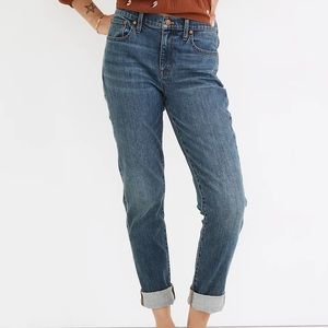 Madewell slim boyjean light wash mid rise